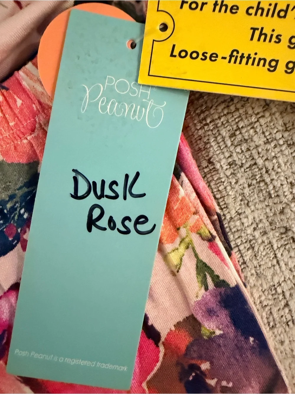 Posh Peanut Dusk Rose 2 Piece Pajama Set - NWT